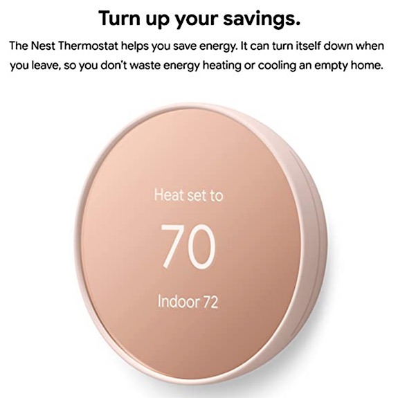 Ahorros en el termostato Google Nest