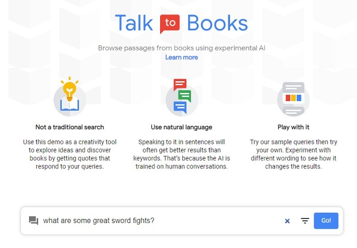 Interesting Ai Experiments You Can Try Online Talk To Books