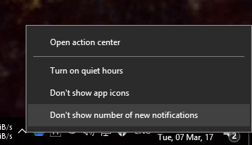 windows-10-centro-de-acción-iconos-de-aplicaciones-ocultar-números-de-notificación