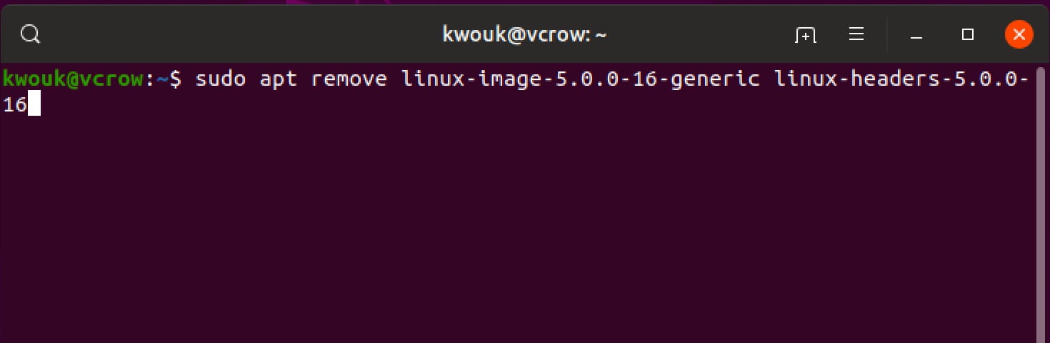 Eliminación del kernel de degradación de Linux