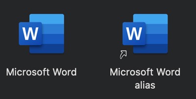 Accesos directos de escritorio Mac Alias