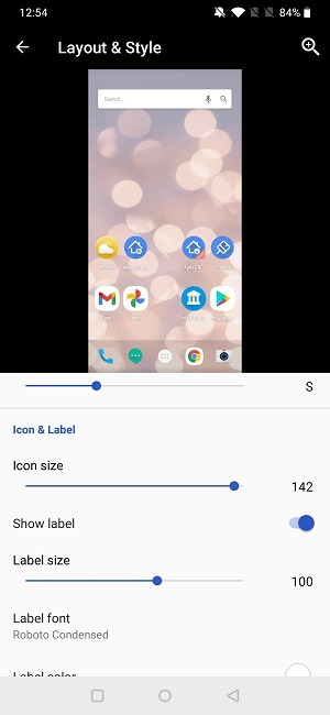 Cómo cambiar el tamaño del icono de la aplicación Apex Cambiar el tamaño del icono