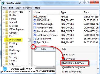 Para correo electrónico de Internet 