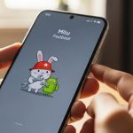Manos sosteniendo un smartphone mostrando la pantalla de Fastboot Xiaomi