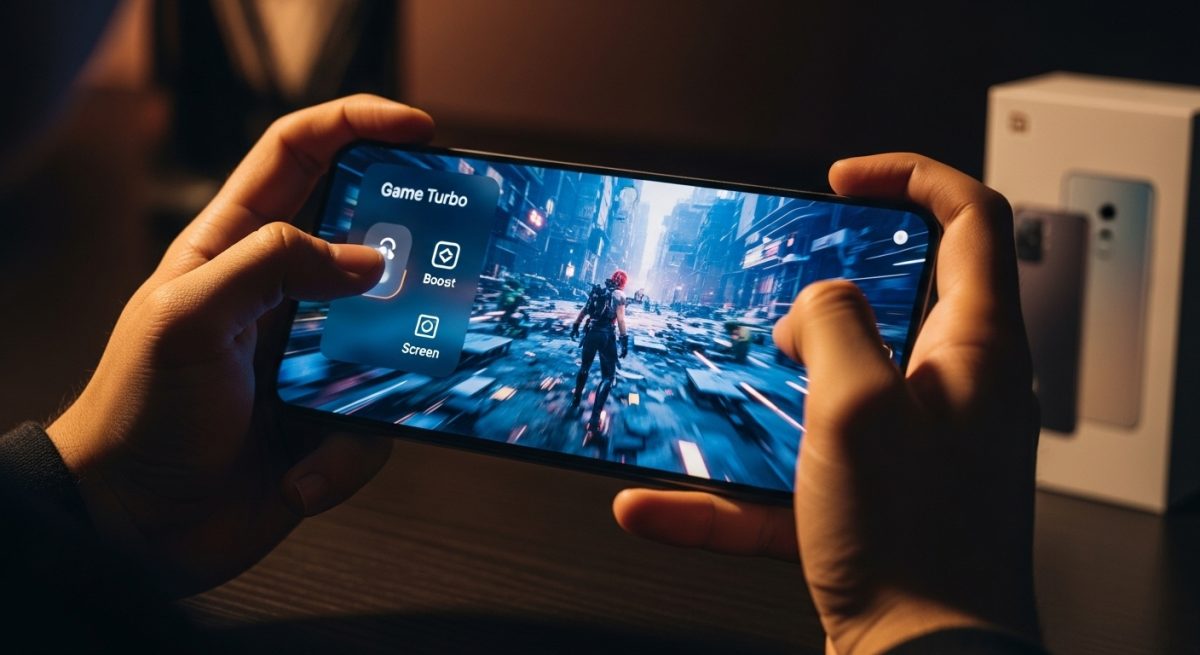 Manos sosteniendo un smartphone Xiaomi durante una sesión de juego