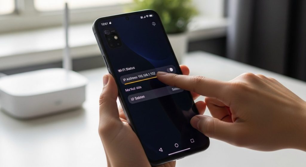 Manos sosteniendo un Xiaomi Redmi Note 13 Pro apuntando IP
