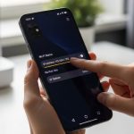 Manos sosteniendo un Xiaomi Redmi Note 13 Pro apuntando IP
